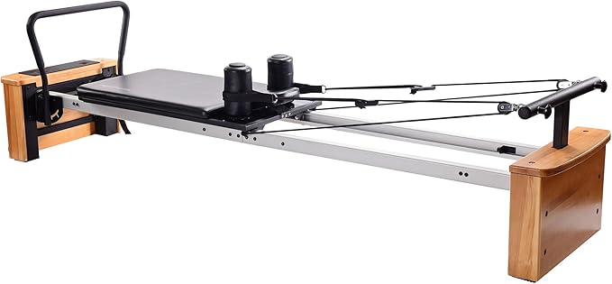 AeroPilates Pilates Reformer Workout Machine for Home Gym - Up to 300 lbs Weight Capacity