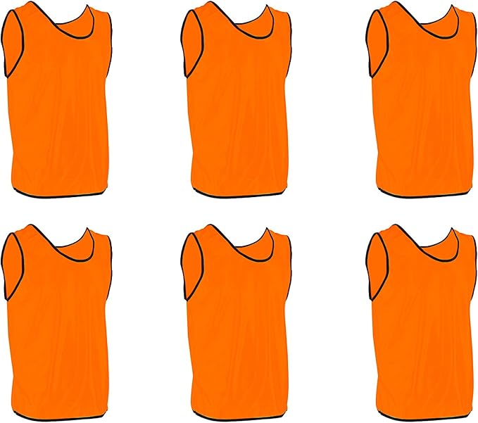 DALLX Pinnies Scrimmage Vests Team Practice Jersey for Child Youth Teen Lightweight
