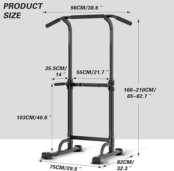 soges Power Tower Pull Up Bar Station