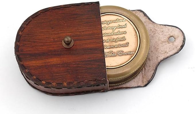 RII Solid Brass Compass Engraved Gifts for Men