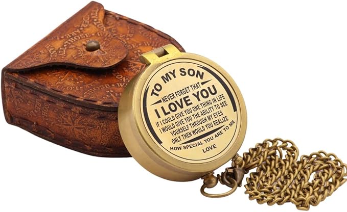 Engraved Compass to Son