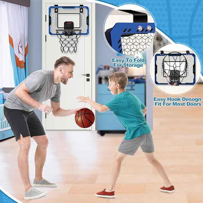 Indoor Basketball Hoop for Kids Age 5-10 3 Balls