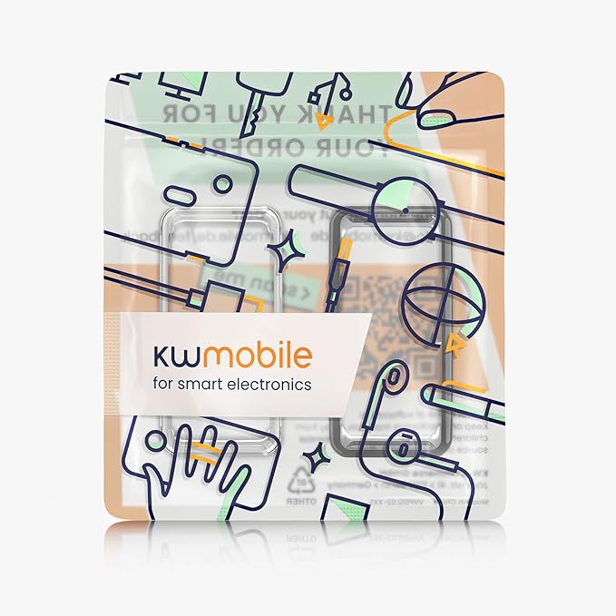 kwmobile Case Compatible with Fitbit Inspire 3 / Inspire 2 / Ace 3 Case - 2X TPU Silicone Fitness Tracker Cover - Transparent/Black