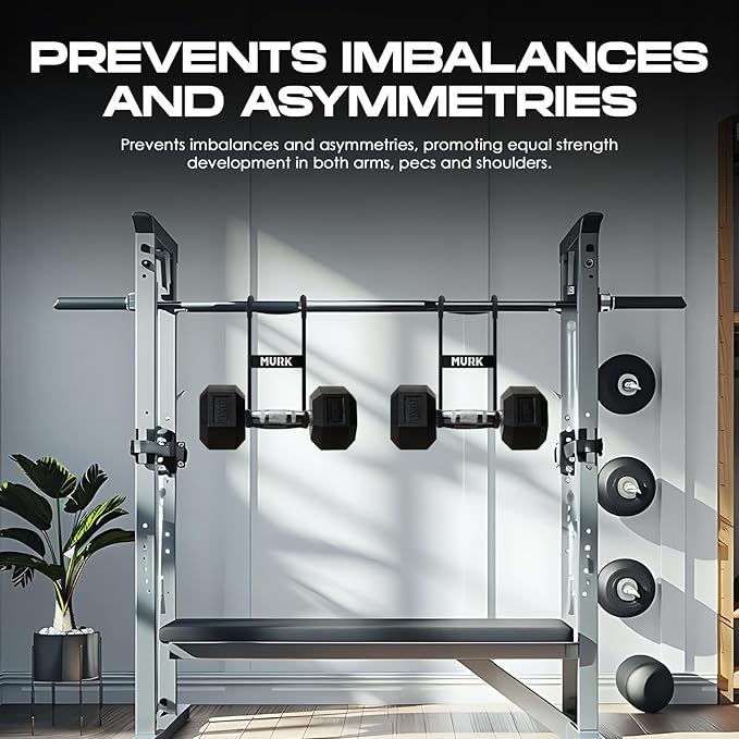 MVRK Dumbbell Spotter Hooks Hanger - Heavy Power Dumbbells Rack Attachments for Dumbbell Bench Press Hold Up 250LB