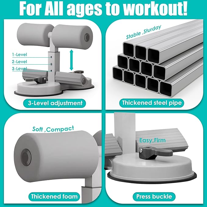 Sit Up Bar Foot Holder Equipment,3 Level 2 Strong
