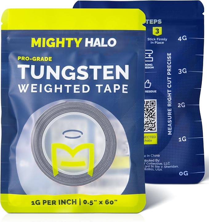 PRO-Grade Weighted Tungsten Tape for Pickleball Paddles, Tennis Rackets or Golf Clubs | Non-Toxic | 60inches