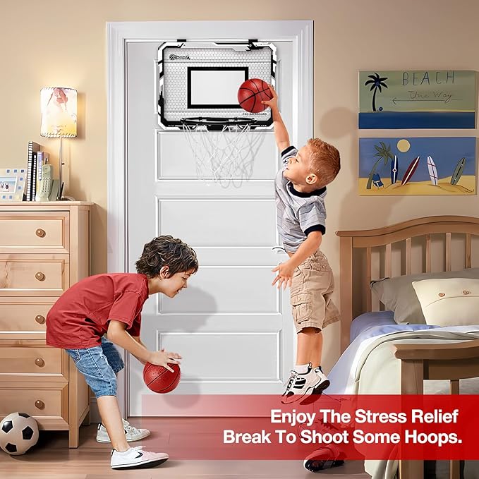 Hommtina Basketball Hoop Indoor Mini Basketball Hoop 3 Balls,