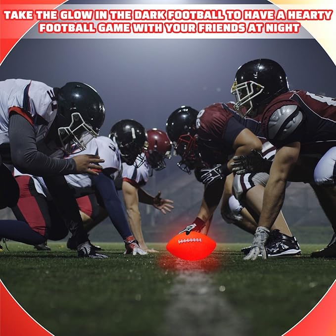 Lenwen 6 Pcs Light Up Balls Set Include 6 Football 5 Soccer