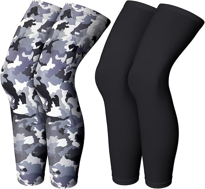 Skylety Compression Leg Sleeve Full Length Leg Sleeves Sports Cycling for Men Women, Running, Basketball