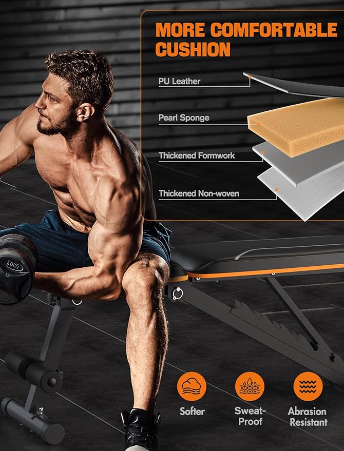 Sportsroyals Workout Bench 750LBS Weight