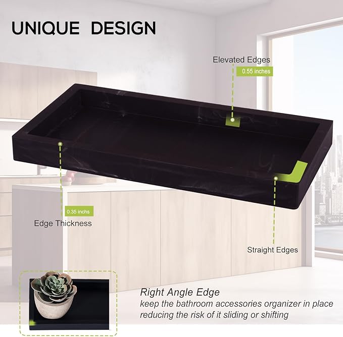 Bathroom Trays for Counter