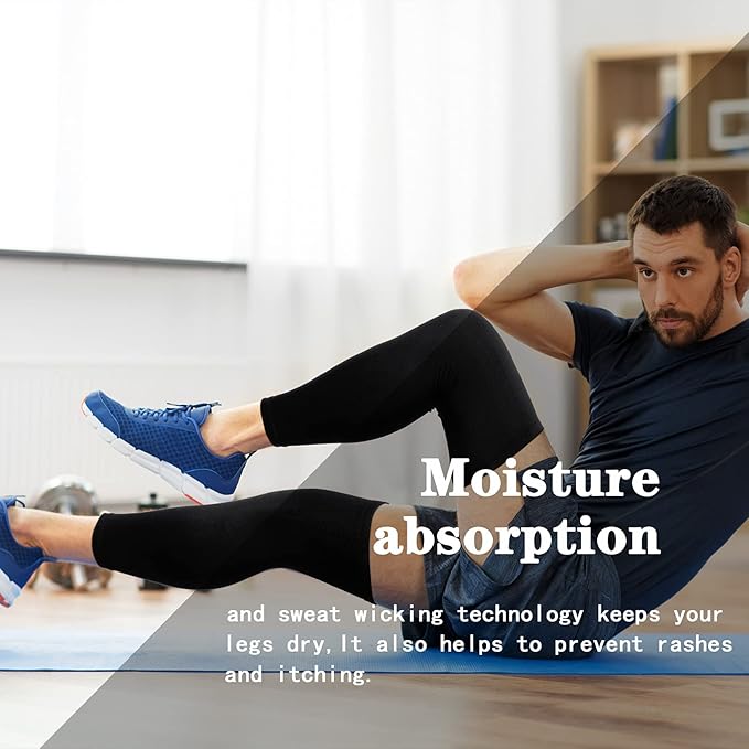 Skylety Compression Leg Sleeve Full Length Leg Sleeves Sports Cycling for Men Women, Running, Basketball