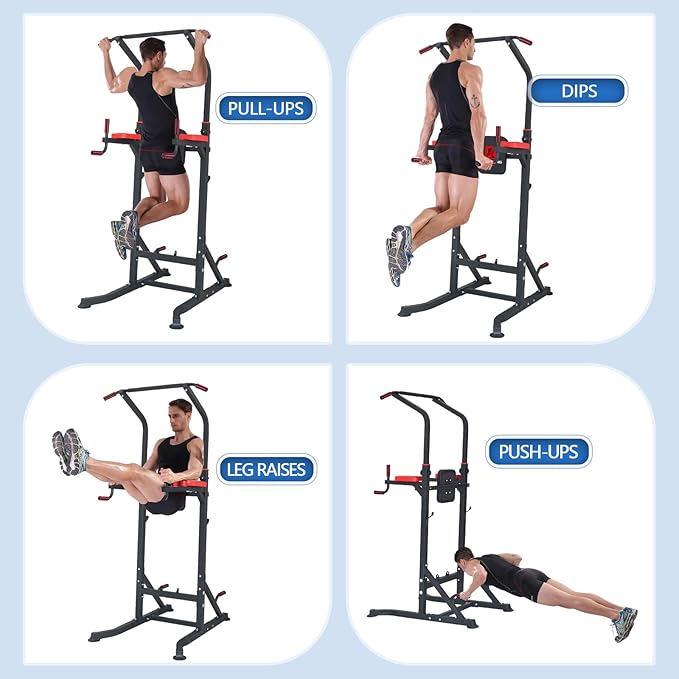 Pull Up Bar Power Tower Dip Bar Station