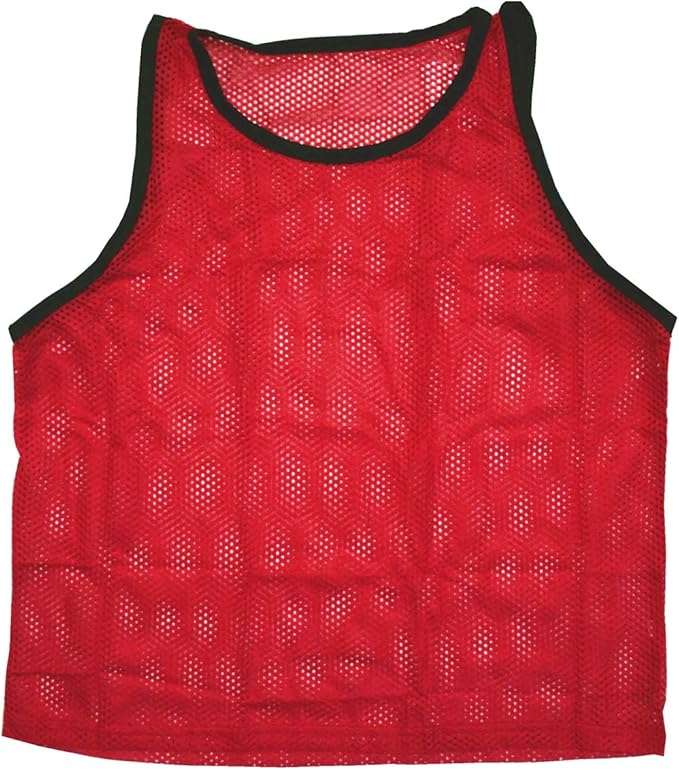 BlueDot Trading Youth Boys Girls Child Sports Scrimmage Pinnies Training Vest for team practice for Soccer, Lacrosse, 12-Pack