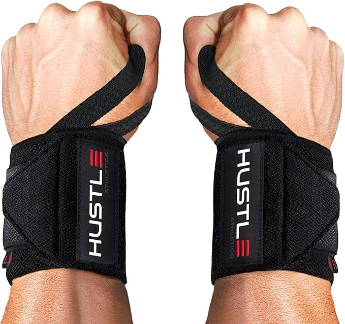 Wrist Wraps for Weightlifting (USPA Approved) - 18" or 12" Premium Quality Weight Lifting Wrist Straps - Best Gym Wrist Wraps with Thumb Loop for Powerlifting & Weight Training for Men & Women