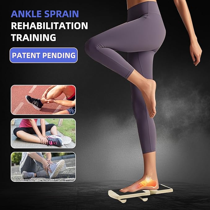 Ankle Foot Strengthener Trainer for Sprained Ankle,Balance Board,Stability Exercises,Physical Therapy,Plantar Fasciitis Relief,Posture Corrector,Balance Training,Anti Slip Wobble Board