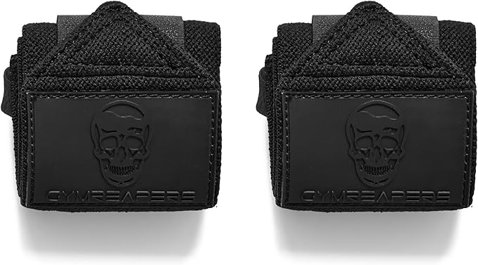 Gymreapers Weightlifting Wrist Wraps (IPF Approved) 18" Professional Quality Wrist Support with Heavy Duty Thumb Loop - Best Wrap for Powerlifting Competition, Strength Training, Bodybuilding