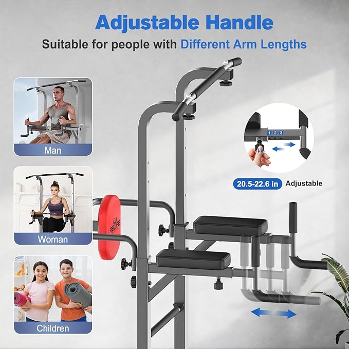 RELIFE REBUILD YOUR LIFE Power Tower Pull Up Equipment,450LBS