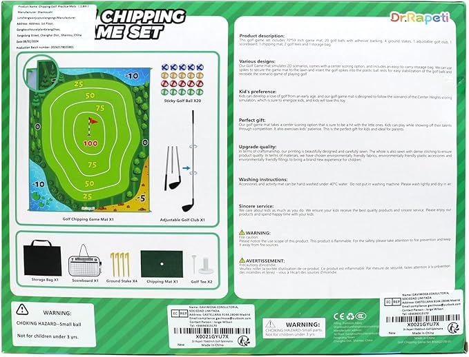 Dr.Rapeti Golf Chipping Game Set Golf Training Game (70 * 60inch)