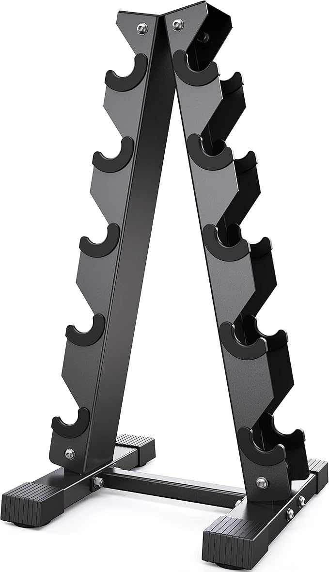 Dumbbell Rack Stand Only, Weight Rack for Dumbbells Compact A-Frame Home Gym Space Saver (480/800 LBS Weight Capacity, 2025 New Version)