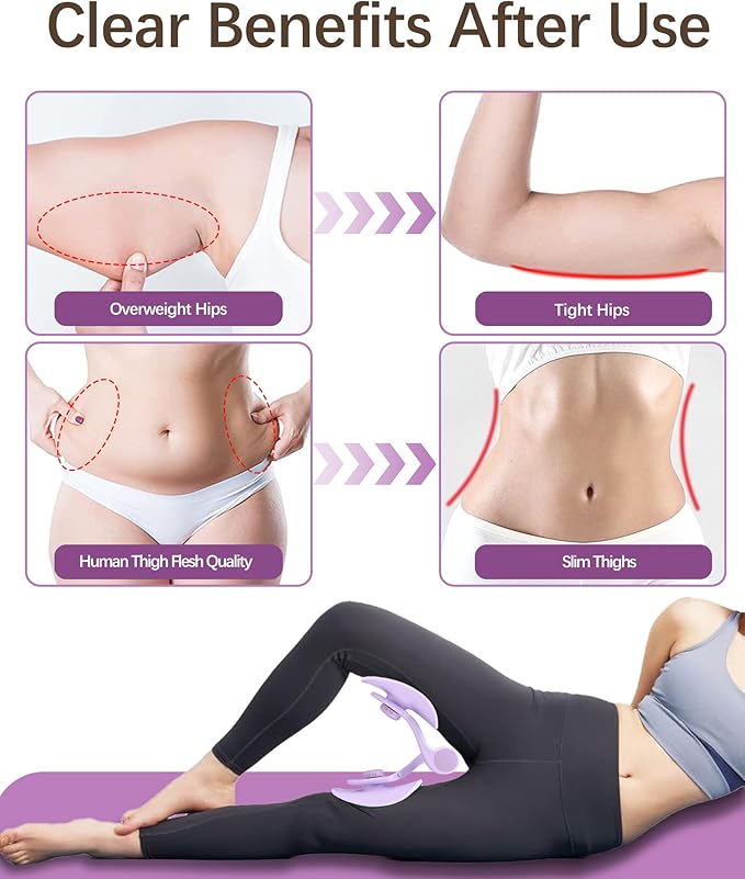 Thigh Master Hip Trainer Kegel Exerciser, Pelvic Floor Trainer for Postpartum Rehabilitation, Inner Thigh Trimmer, Toner Workout