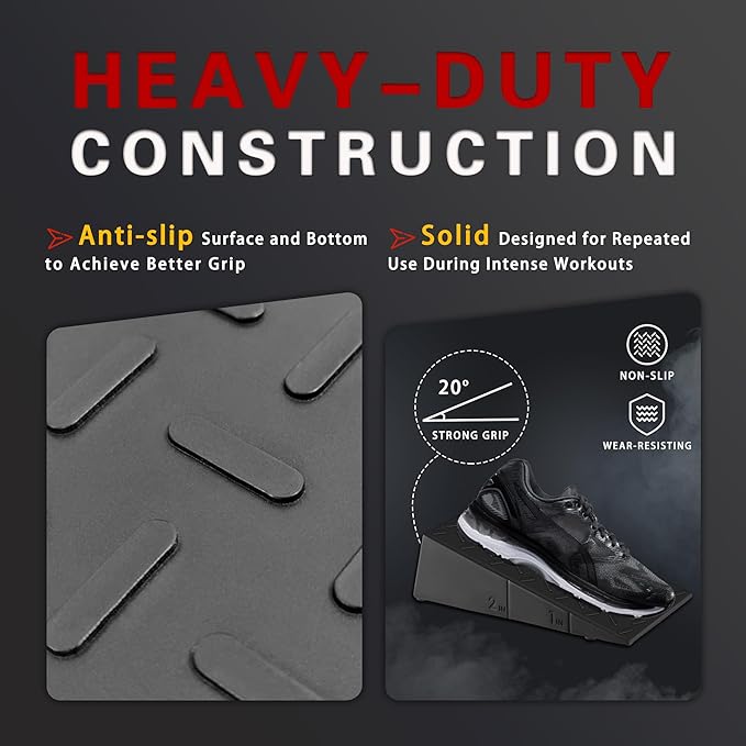 Squat Wedge Block Slant Board: for Squats Heel