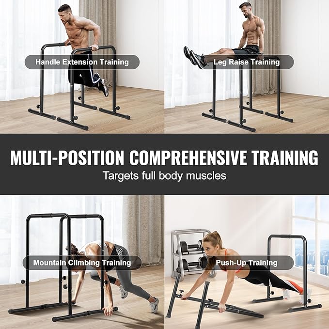 VEVOR Dip Bars 440 lbs