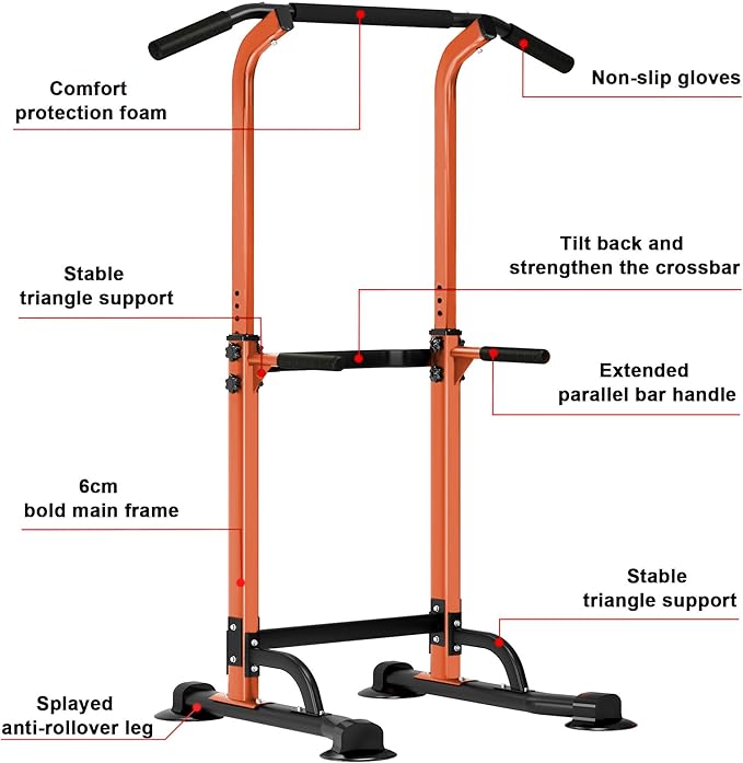 SogesHome Power Tower Pull Up Bar and Dip