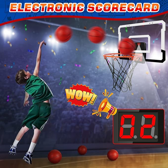 Indoor Mini Basketball Hoop for Kids and Adults