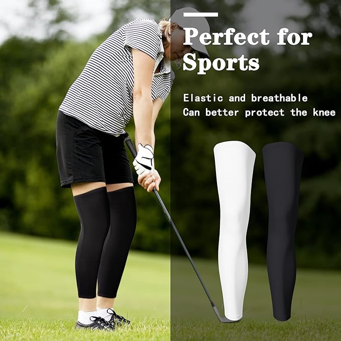 Skylety Compression Leg Sleeve Full Length Leg Sleeves Sports Cycling for Men Women, Running, Basketball