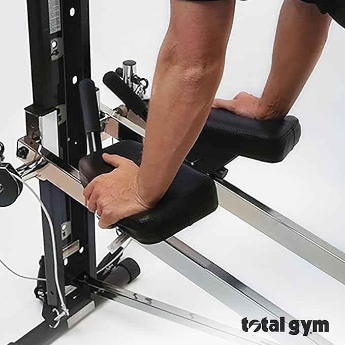 Total Gym Attachable Ab Crunch Accessory for Home Gym Workout Machines with Arm Padding and Instructional Fitness DVD featuring Rob Glick