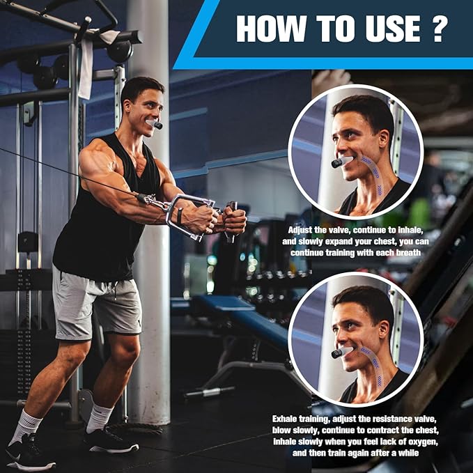 Breathe Trainer,Muscle Trainer,Portable Adjustable Trainer for and Muscular