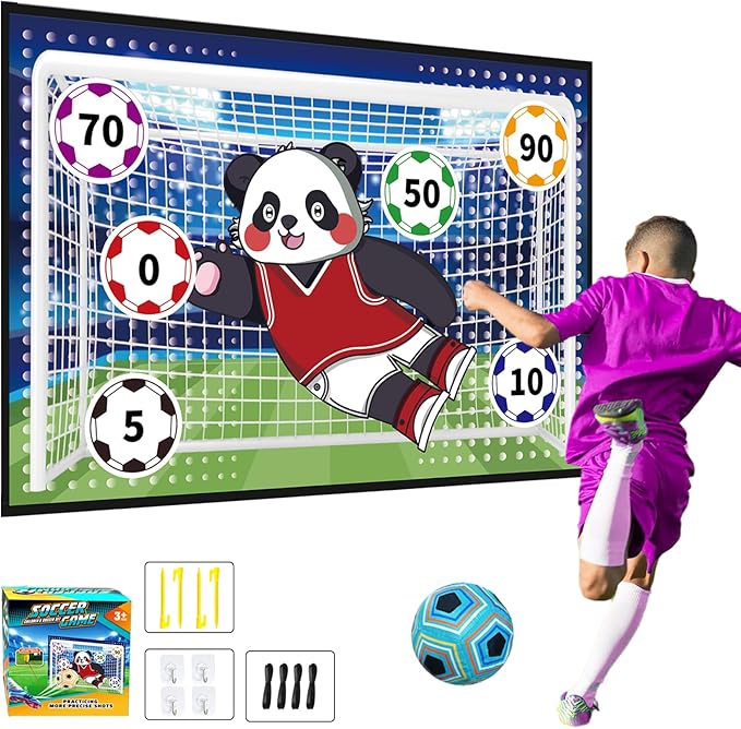 Soccer Ball Game Mat Set -Outdoor/Indoor/Backyard/Mini Soccer Toys Christmas(59 X 39.3 in)