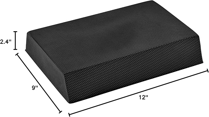 Small Balance Board, Exercise Balance Pad, Yoga Mat Thick, Non-Slip Foam Pad, Yoga Mats for Balance Exercise Stability Workout, Knee Pads Trainer for Physical Therapy Strength Training Ankle Exercises