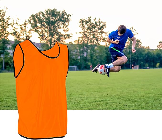 DALLX Pinnies Scrimmage Vests Team Practice Jersey for Child Youth Teen Lightweight