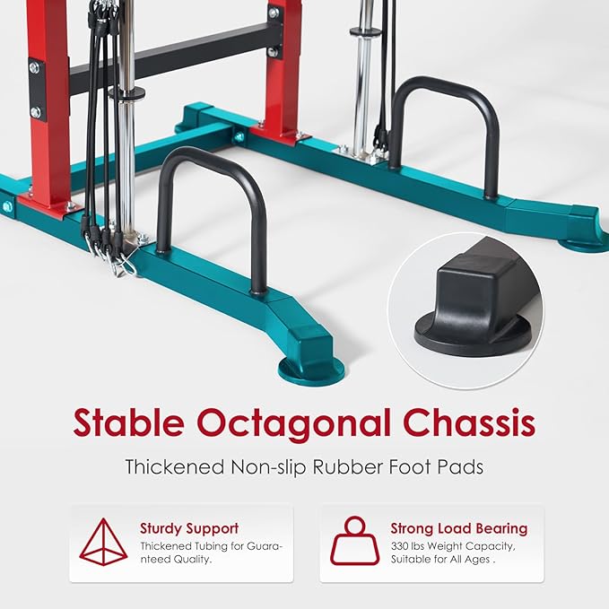 SogesPower Power Tower Dip Station Pull Up Bar