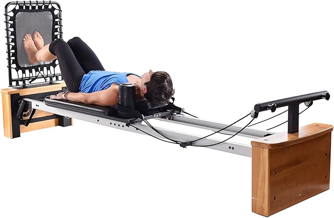 AeroPilates Pilates Reformer Workout Machine for Home Gym - Up to 300 lbs Weight Capacity