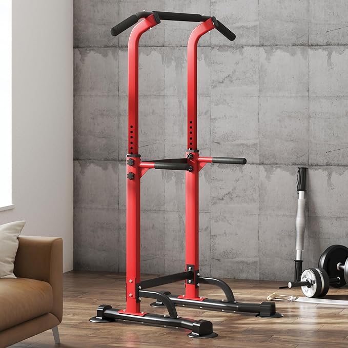 SogesPower Power Tower Dip Station Pull Up Bar