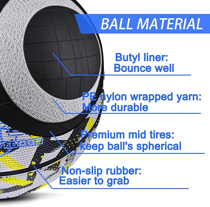 Kids Basketball Size 3(22") 5(27.5") for