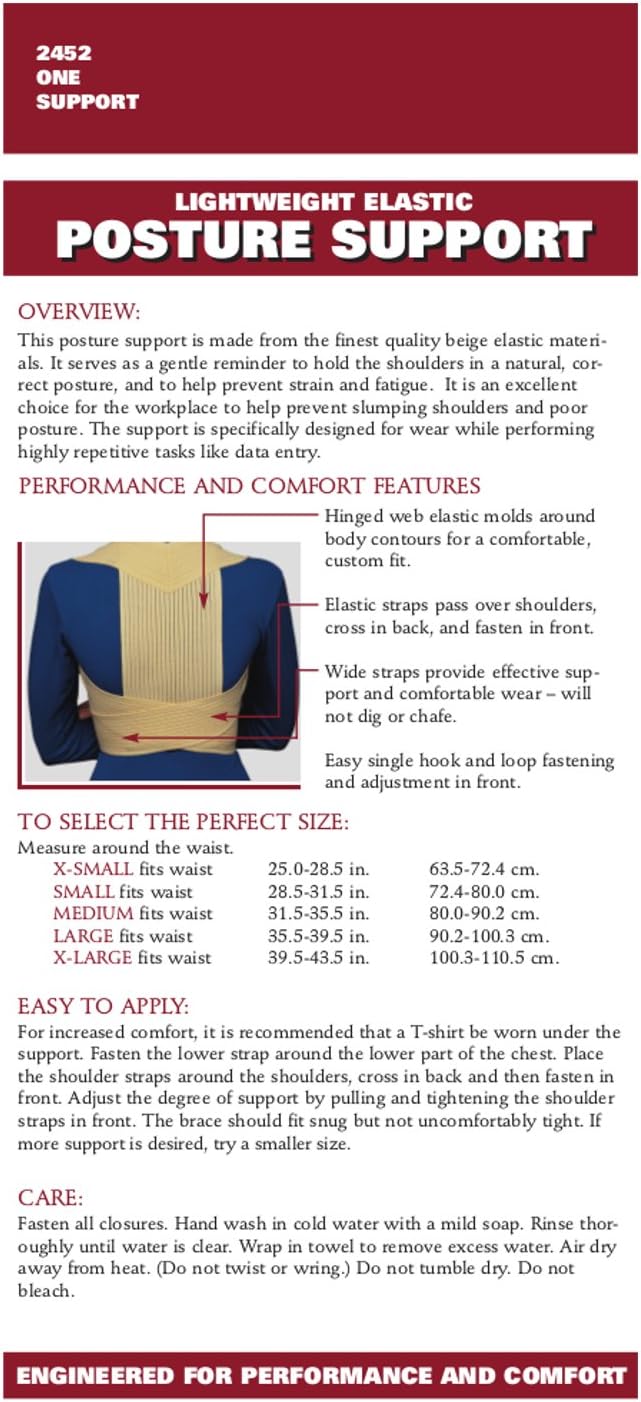 OTC Posture Support, Correct Shoulder Slump Poor Body Position, X-Large