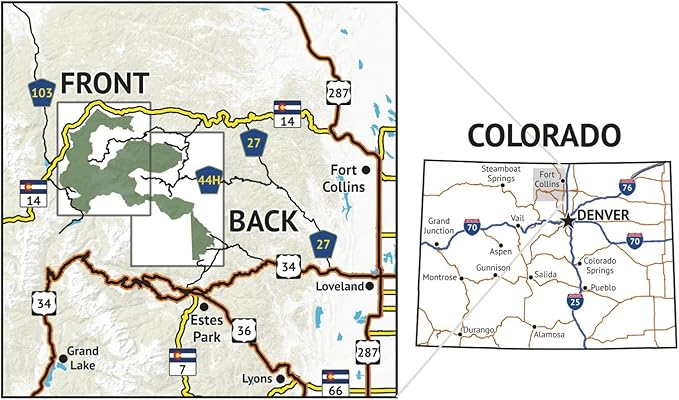 Outdoor Trail Maps LLC Comanche Peak Wilderness - (2018)