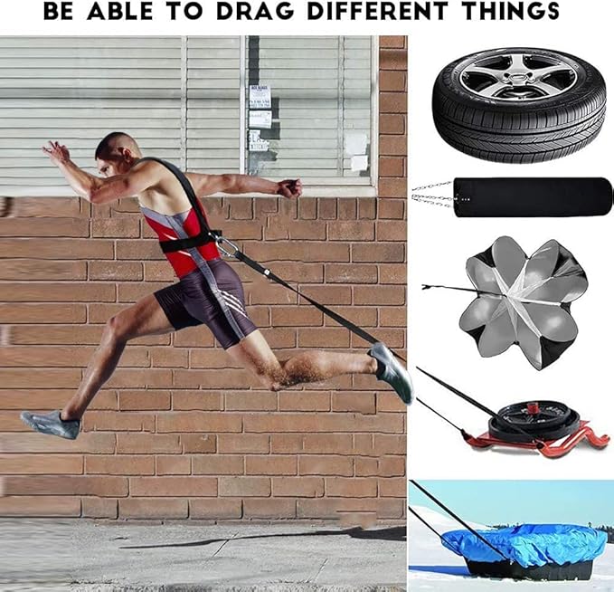 Sled Harness, Weight Speed Sled Workout Tire Pulling