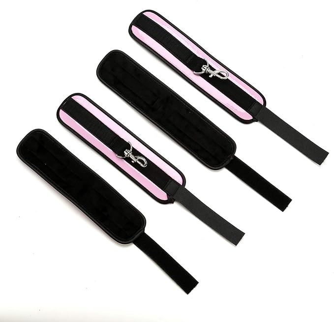 Sovyime Black Portable Exercise Spreader Bar with 4pcs