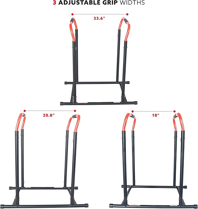 Sunny Health & Fitness Adjustable Multi-Use Dip Station Bar