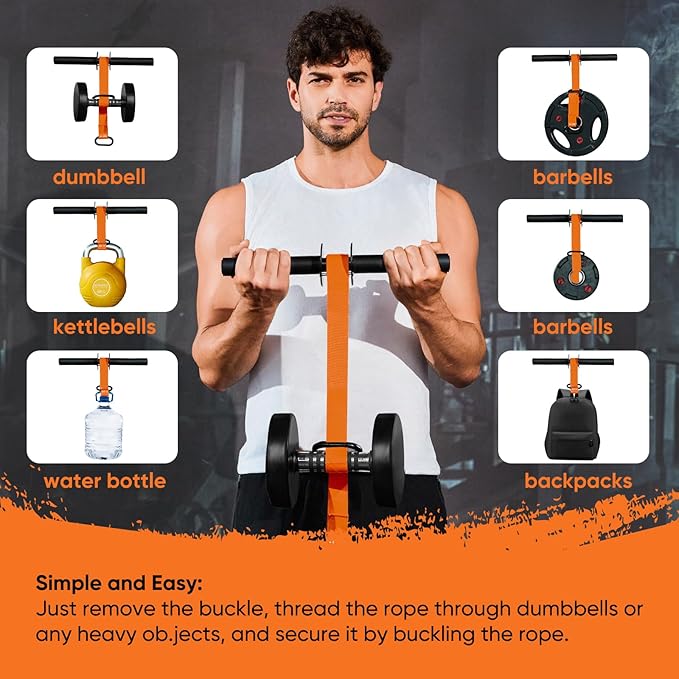 Forearm Strengthener and Wrist Roller 43.3 inch 51.2 inch