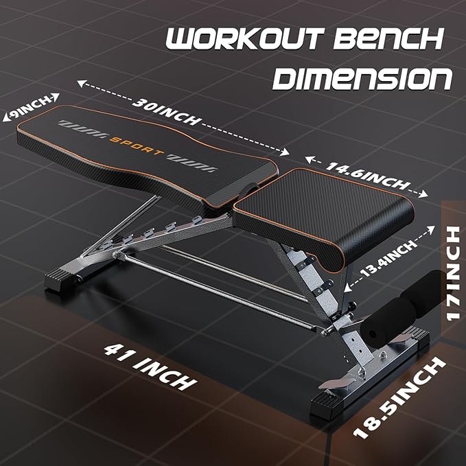 KUYOU Weight Bench 2 in 1 Workout