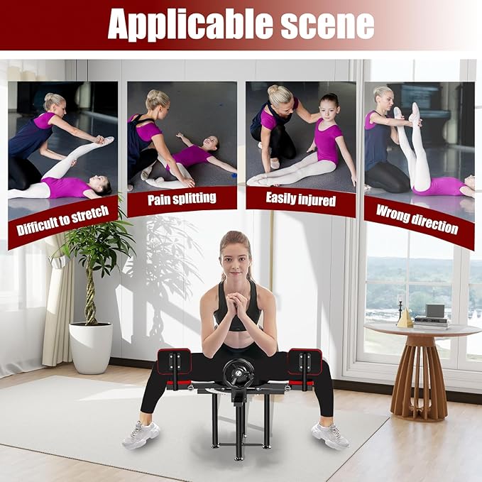 Leg-Stretcher, 300 LBS Leg Stretching Split Machine for Splits Flexibility Up to 230 Degree Split Machine Training Equipment for Adult and Kids Suitable for Home Dancing Room Gym