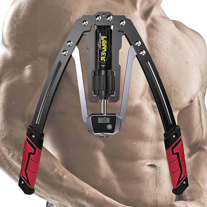 Chest Expander Arm Exercise Equipment 10 Gears 22-440lbs,Thickened Carbon