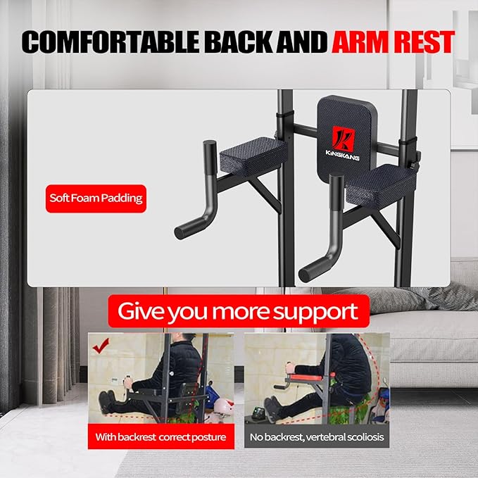 Power Tower Adjustable Height Pull Up & Dip