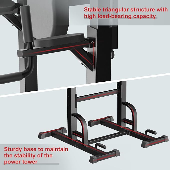 Elevens Power Tower Dip Station Stand Pull Up